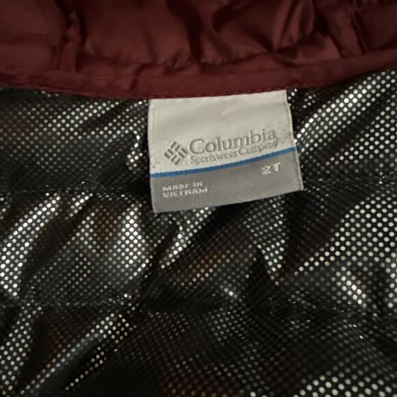 Columbia Kids Powder Lite Winter Puffer Jacket Omni Heat Size Toddler 2 T Hood - Picture 5 of 5